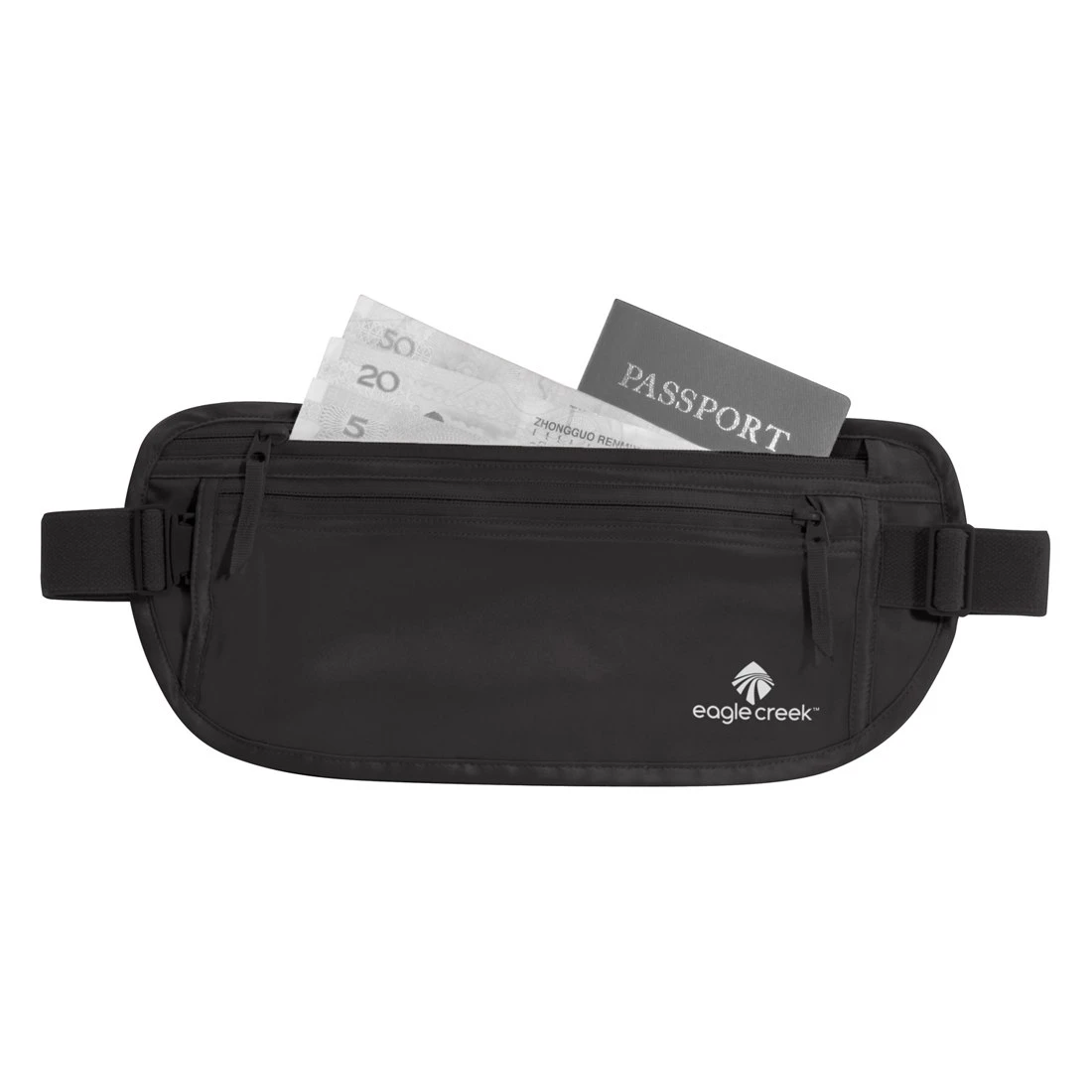 Eagle Creek Silk Undercover Money Belt - Black - Afbeelding 2