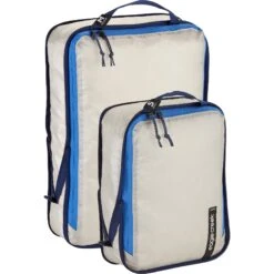 Eagle Creek Pack-It™ Isolate Compression Cube Set S/M - Tas Organizer - Aizome Blue Grey